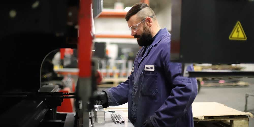 Operating Brake Press